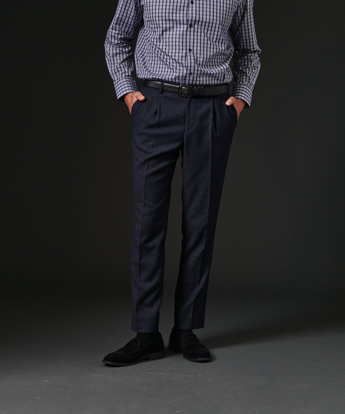 HIROKO KOSHINO LUMILETウールSETUPパンツ